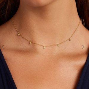 Gorjana 18k gold plated 5 disc choker